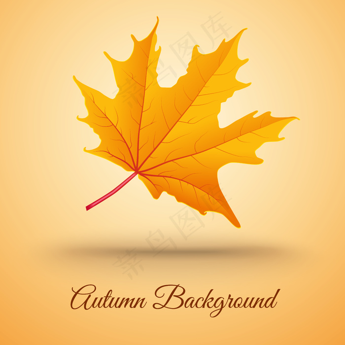 抽象背景秋叶