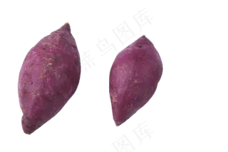 两个软糯的大紫薯