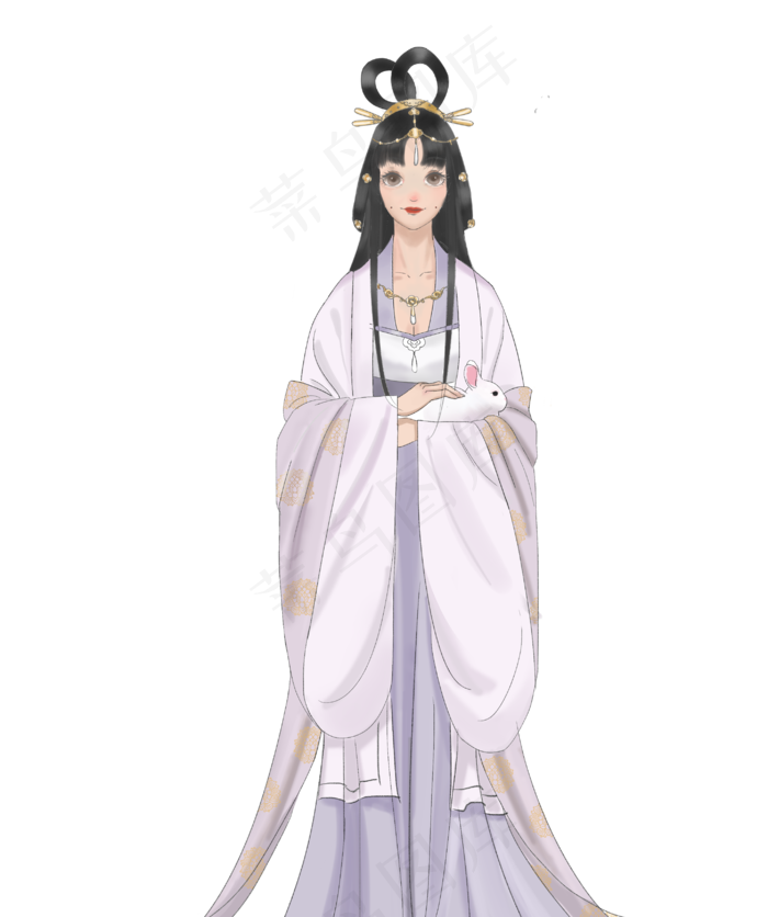 中秋节嫦娥仙子(2894X4093(DPI:350))psd模版下载