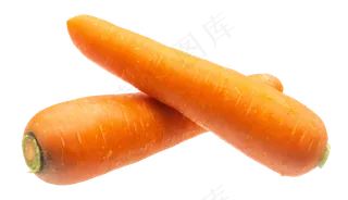 两根胡萝卜蔬菜