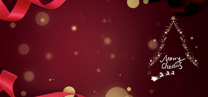 唯美圣诞节光效背景合成