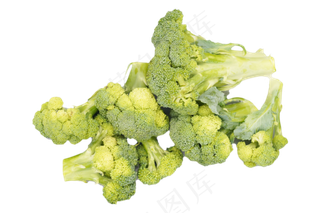 切开绿色西兰花