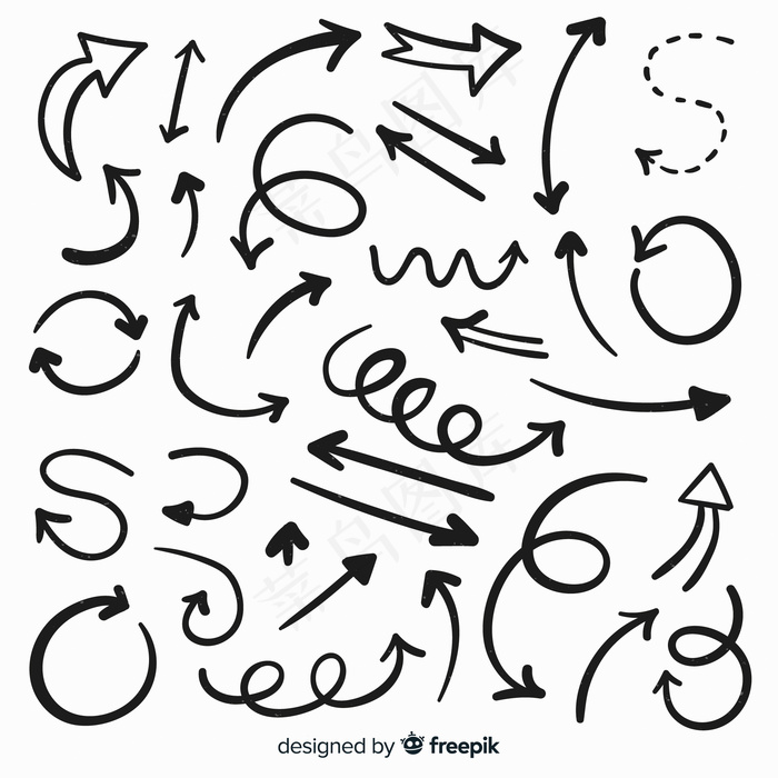 手绘装饰箭头系列