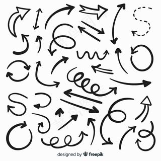 手绘装饰箭头系列