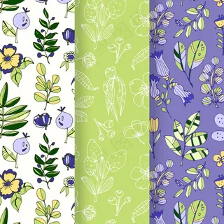 手绘弹簧图案系列