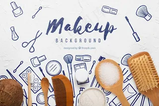 白色背景卫生用品