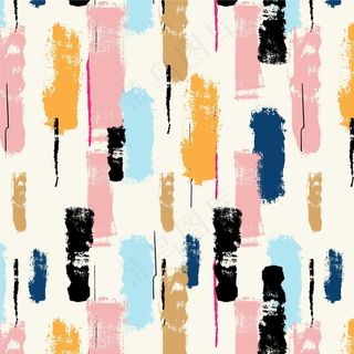 抽象笔刷粉彩图案