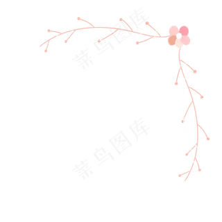 七夕可爱花朵边框