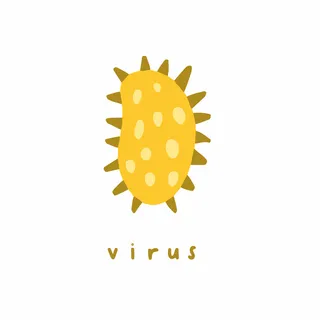 病毒符号社交媒体发布矢量图