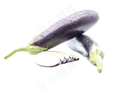 新鲜紫色茄子