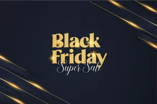 现代优雅的黑色星期五横幅banner与抽象横幅背景