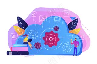 使用笔记本电脑和智能手机处理云数据的开发人员