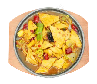 黄色美味千页豆腐