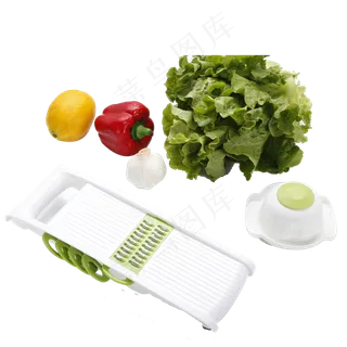 新鲜蔬菜和咖啡免抠图