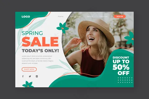 春季大减价和快乐女孩登陆页