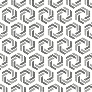 灰白色旋转六边形图案 灰白色旋转六边形图案
