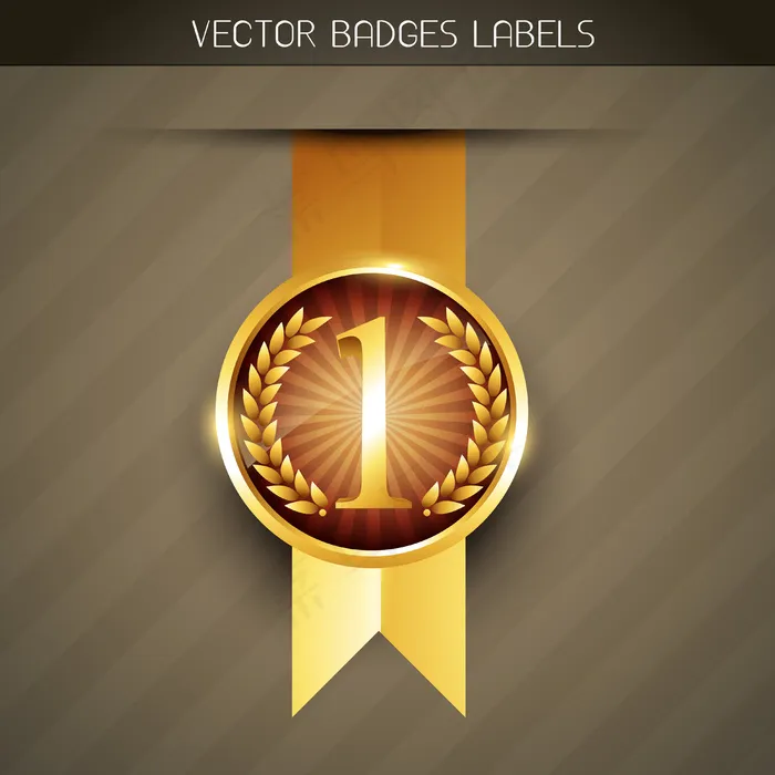 豪华1号标签eps,ai矢量模版下载