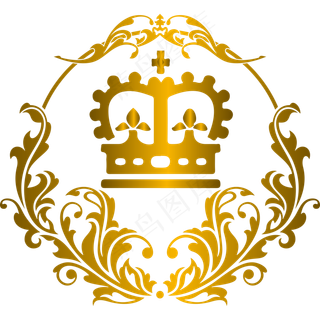 大气欧式金色皇冠矢量素材