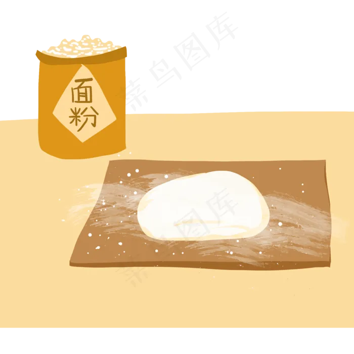 冬至包饺子揉面流程(2000X2000(DPI:300))psd模版下载