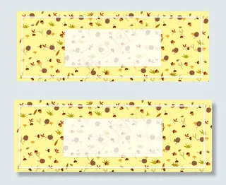 秋天简约清新可爱banner