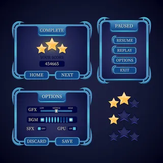 一套幻想rpg游戏ui工具包