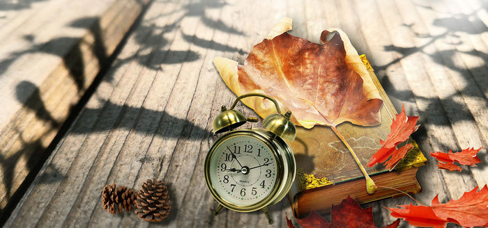 复古文艺立秋背景