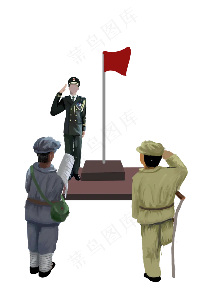军人集合(3508X4961(DPI:300))psd模版下载