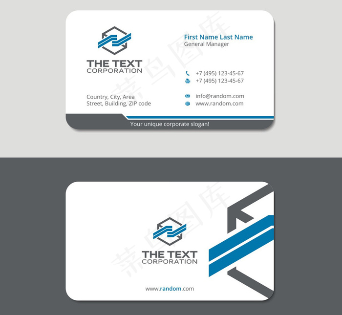 时尚大气创意名片设计