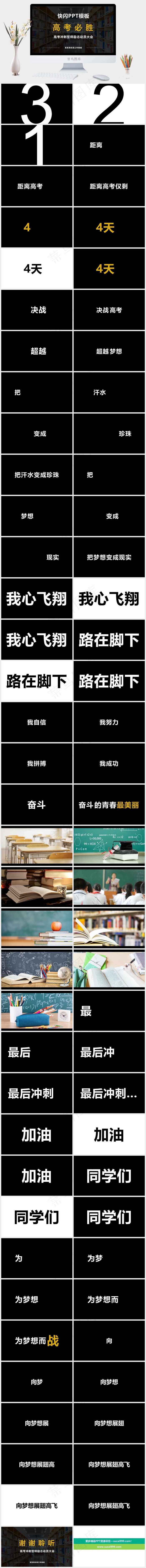 动员大会灰色实景风营销硬朗PPT模板