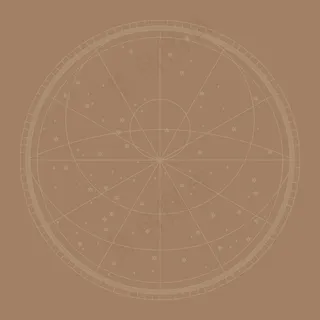 棕色线条星座图矢量背景