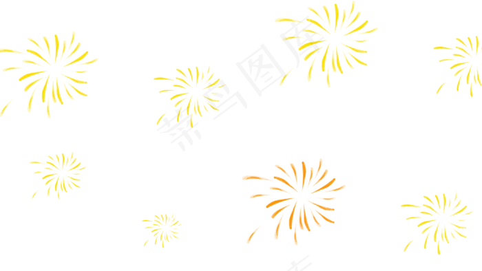 新年庆祝烟花(2880X1620(DPI:300))psd模版下载