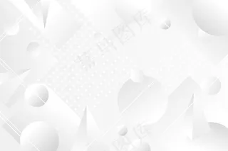 抽象几何图形白色背景