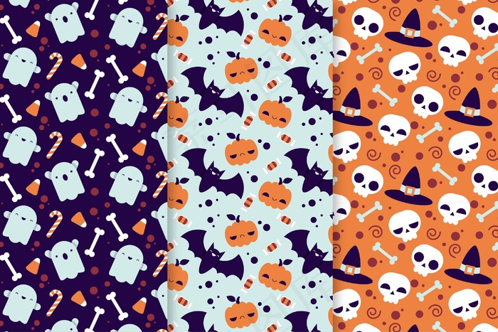 万圣节平面图案