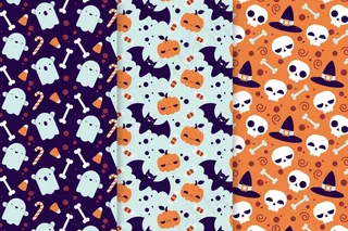 万圣节平面图案