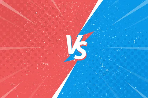 与带有纹理的漫画背景对比