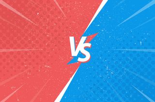 与带有纹理的漫画背景对比