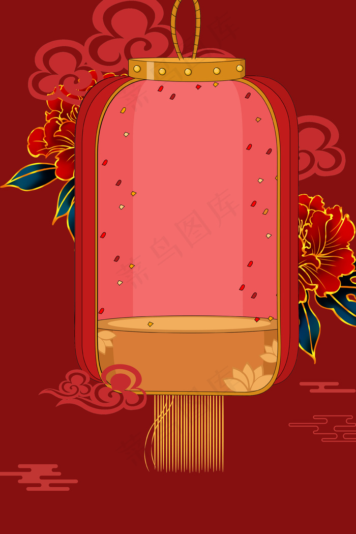 2020春节年夜饭喜庆海报背景