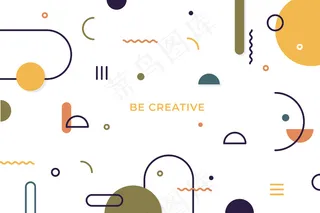 平面几何图形背景