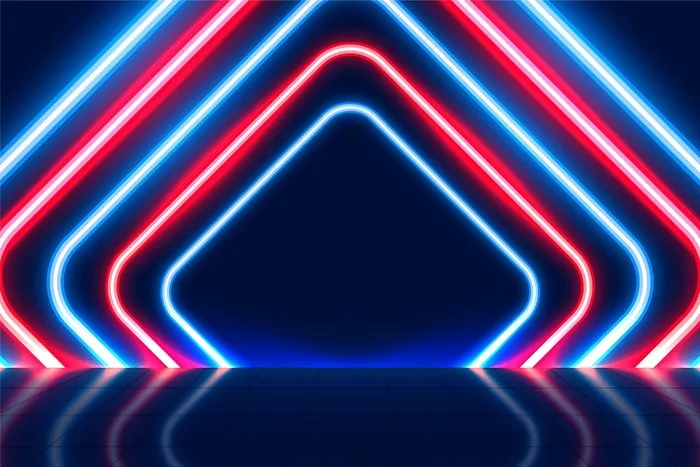 抽象霓虹灯背景eps,ai矢量模版下载