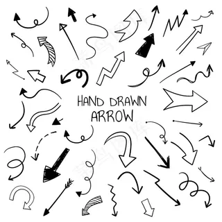 手绘箭头插图集