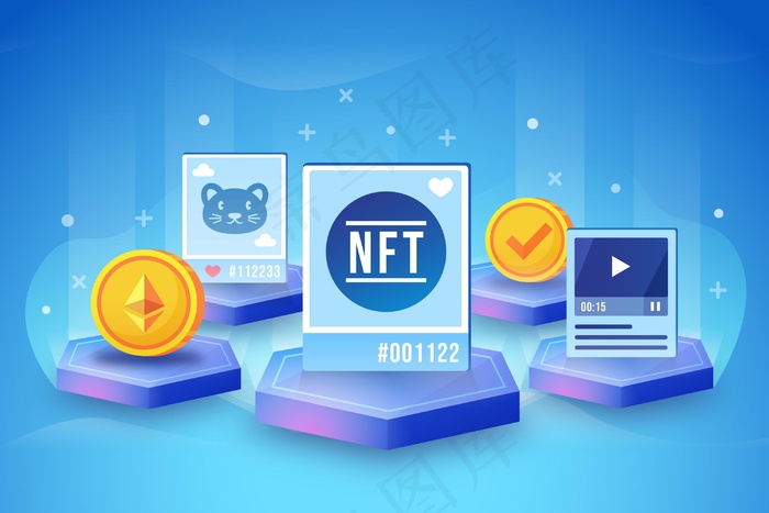 梯度nft概念图eps,ai矢量模版下载