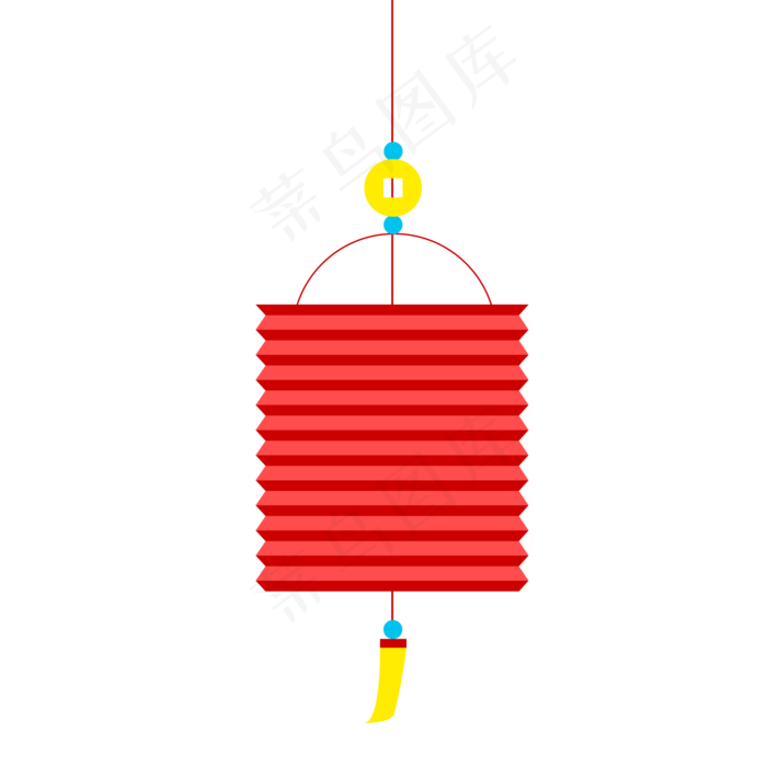 中秋节红灯笼(2000*2000px 300 dpi )ai矢量模版下载