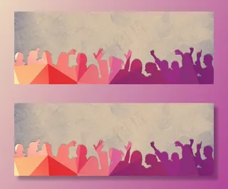 双十一舞动人物狂欢banner