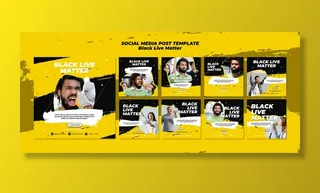 黑生活物质社交媒体帖子