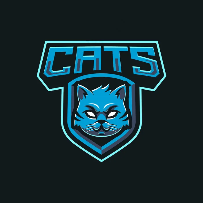 猫吉祥物标志设计eps,ai矢量模版下载