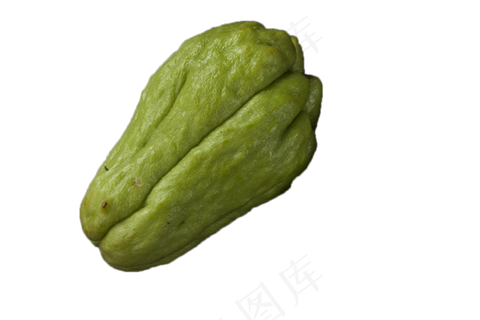 一个佛手瓜纯绿色蔬菜