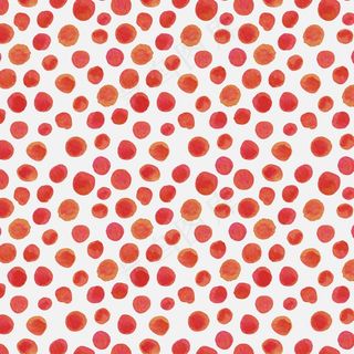 红色水彩圆点无缝图案