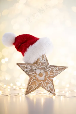 圣诞装饰星背景