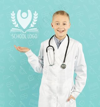 笑脸青年医生画像