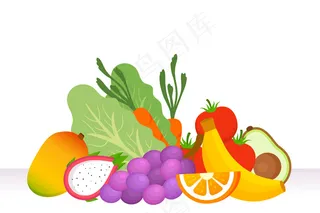 水果和蔬菜背景
